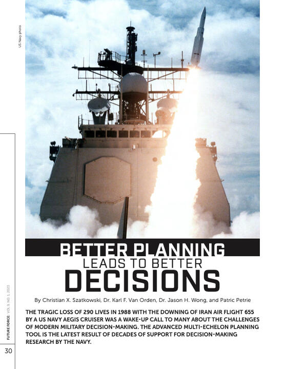 Szatkowski, et. al (2023) // Naval Planning
